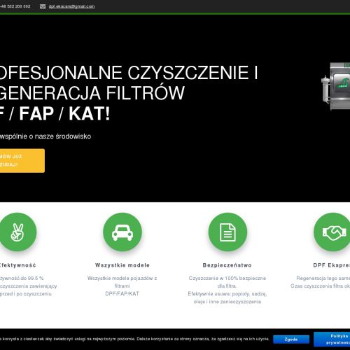 Czyszczenie filtrów dpf przytkowice - Kraków