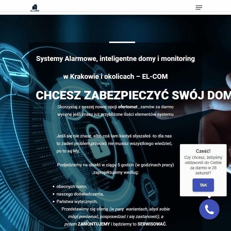 Kraków - instalacja systemów alarmowych