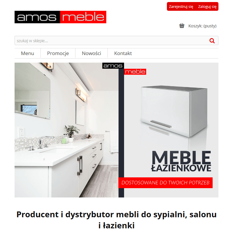 Wisząca szafka łazienkowa połysk