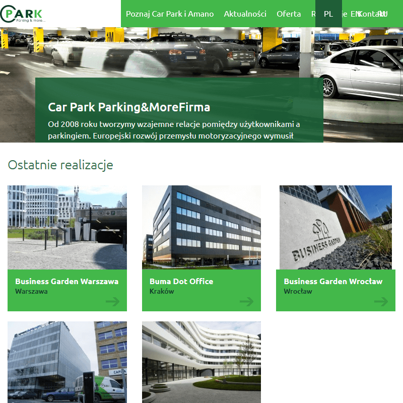 Profesjonalne systemy parkingowe - Poznań