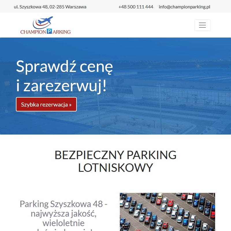 Okęcie parking długoterminowy - Warszawa