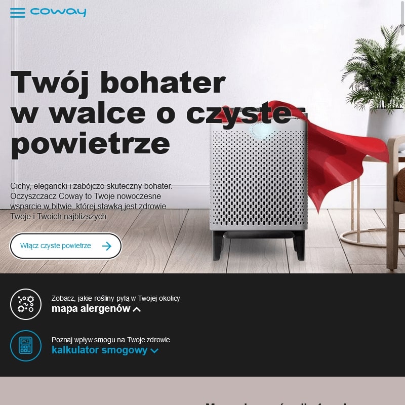 Coway oczyszczacz powietrza cena