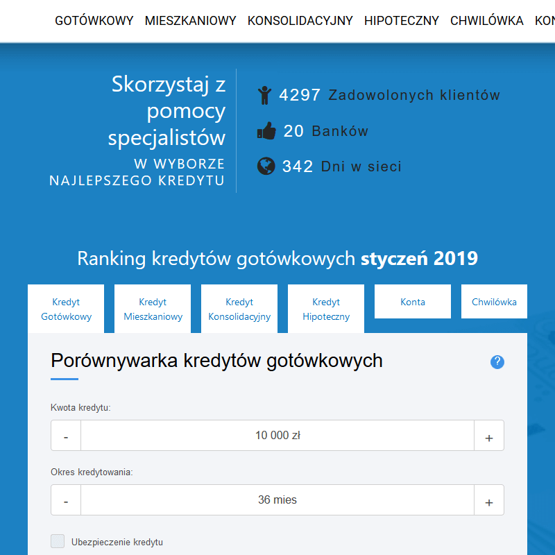 Kalkulator kredytu mieszkaniowego