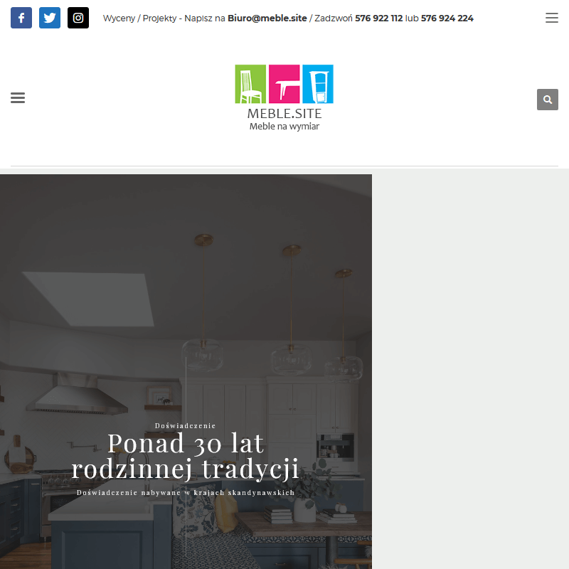 Projekty mebli do salonu w Krakowie