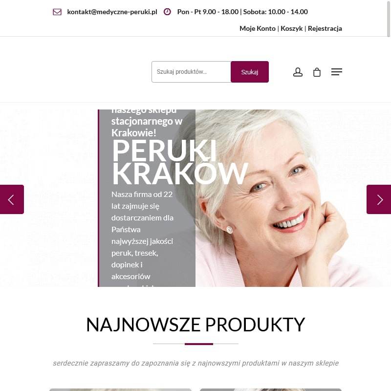 Peruki naturalne długie włosy - Kraków