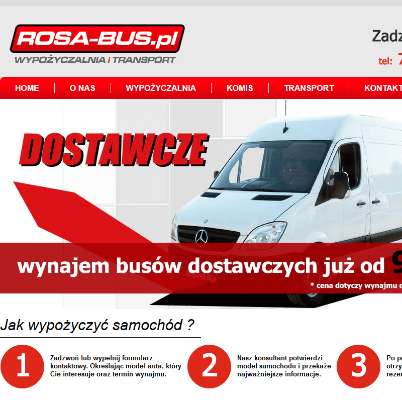 Wypożyczalnia busów dostawczych w Radomiu