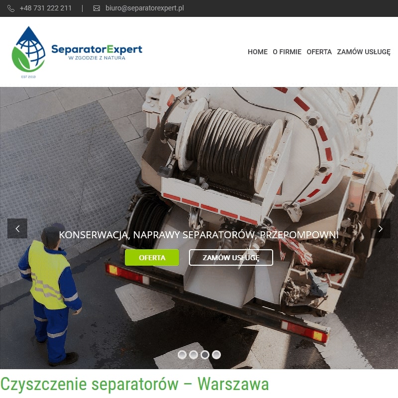 Czyszczenie separatorów Otwock