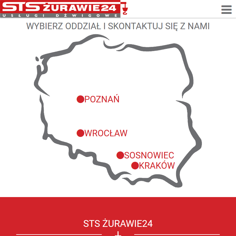 Żuraw samochodowy w Krakowie